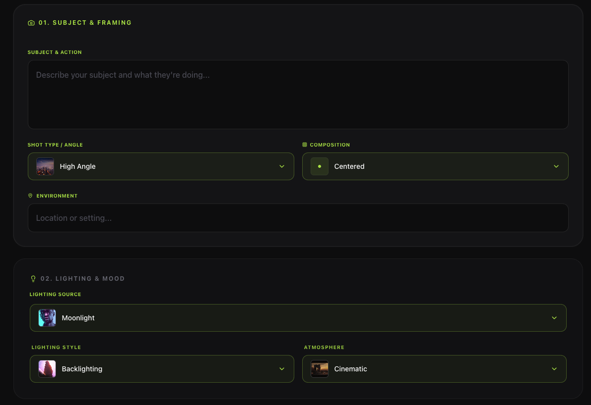 Brompter Builder Interface